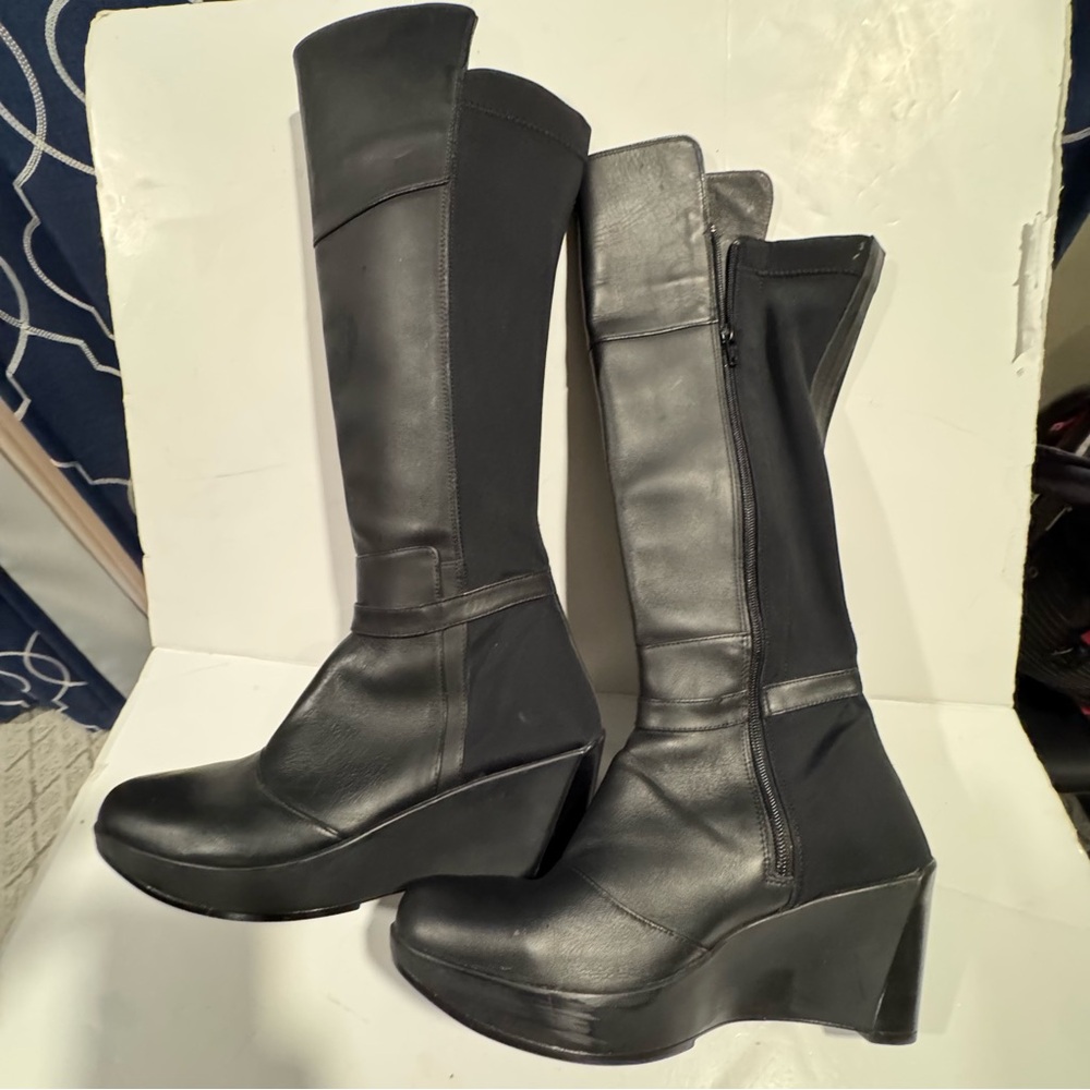 Naot Knee High Wedge Riding Boot Size 40 - Picture 10 of 11
